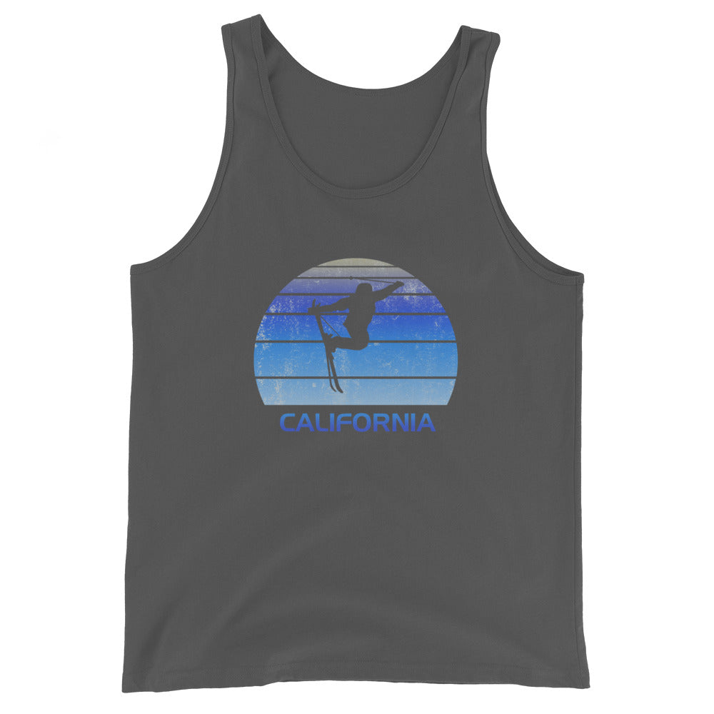 Retro California Ski Fan Skier Gift Skiing Vintage Cool Unisex Tank Top