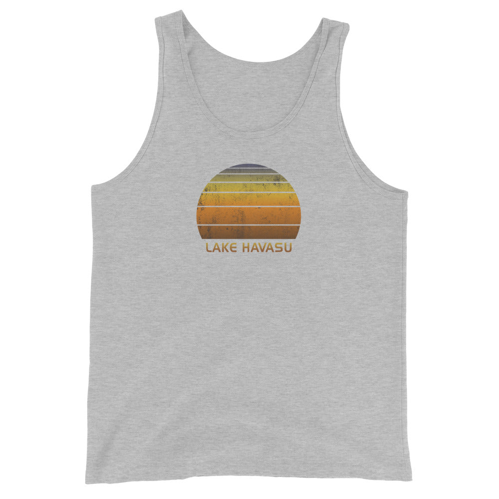 Retro Lake Havasu Arizona Vintage Sunset Vacation Souvenir Unisex Tank Top