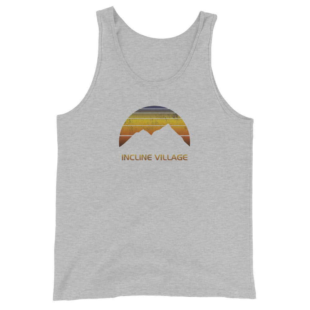 Retro Incline Village Lake Tahoe Unisex Tank Top