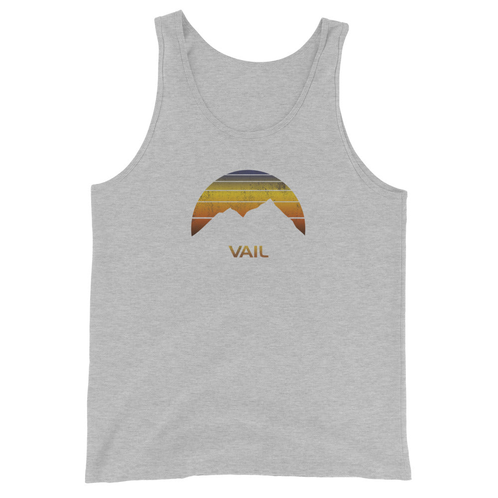 Retro Vail Colorado Ski Snowboard Skier Fan Gift Retro Unisex Tank Top