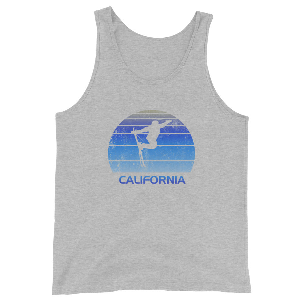 Retro California Ski Fan Skier Gift Skiing Vintage Cool Unisex Tank Top
