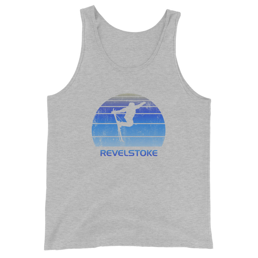 Retro Revelstoke Canada Ski Fan Skier Gift Skiing Vintage Cool Unisex Tank Top