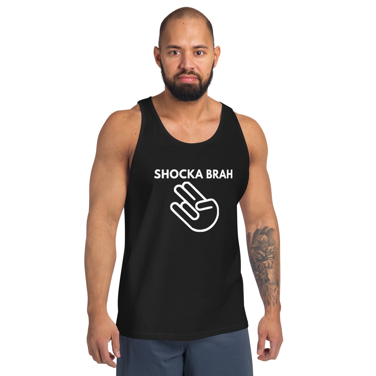 Funny Shocker Joke Shocka Crude Inappropriate Unisex Tank Top