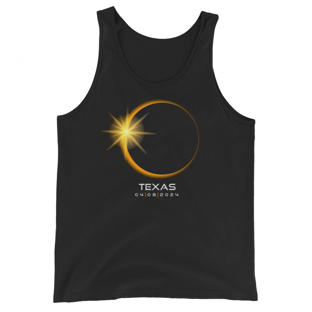 Texas 2024 Eclipse Souvenir April 8 Keepsake Solar Unisex Tank Top