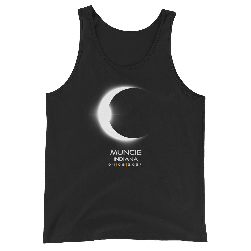 Muncie Indiana 2024 Eclipse Souvenir Keepsake Unisex Tank Top