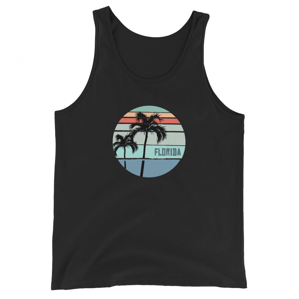 Cool Florida Palm Tree Vacation Souvenir Artistic Unisex Tank Top