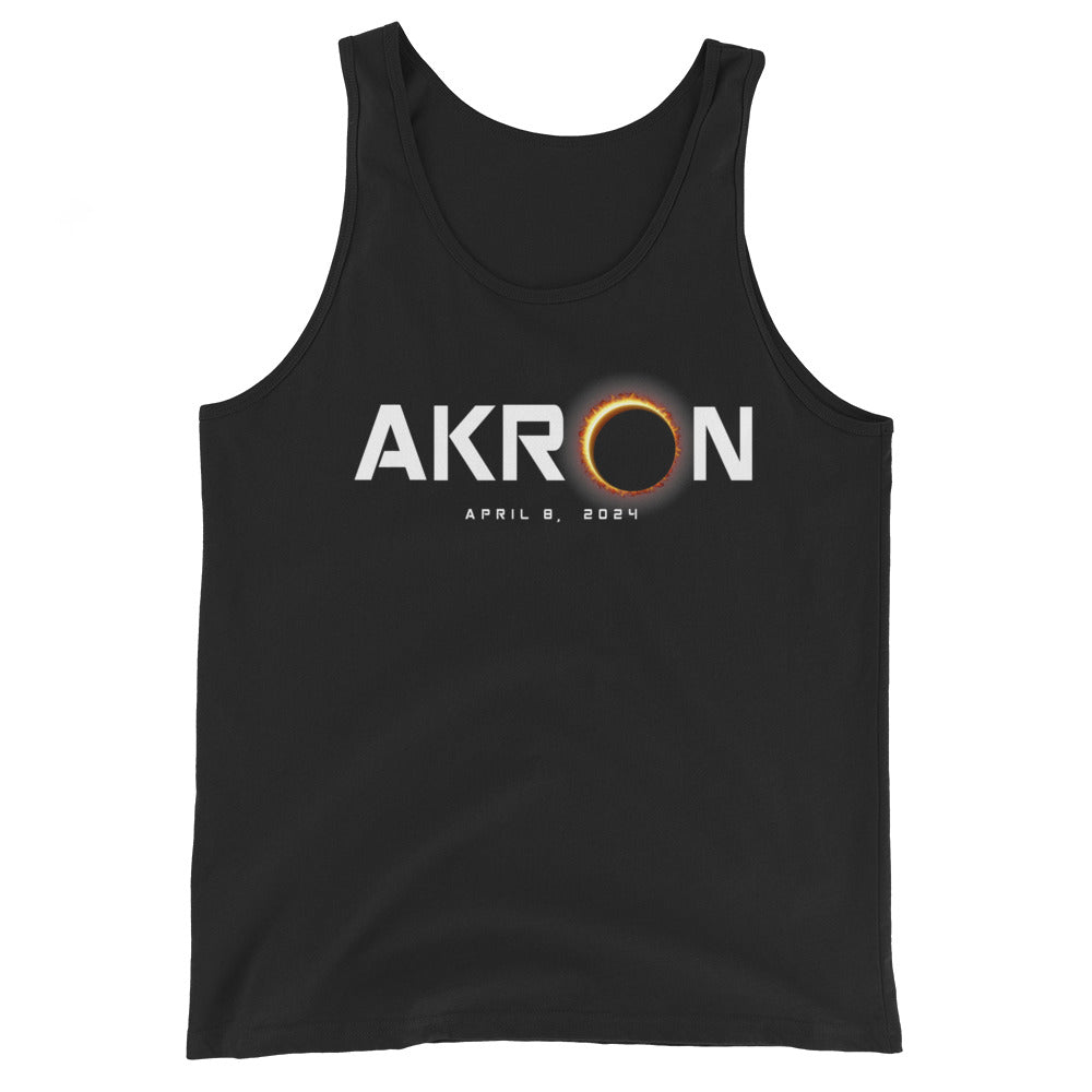Akron Ohio 2024 Eclipse Souvenir April 8 Unisex Tank Top