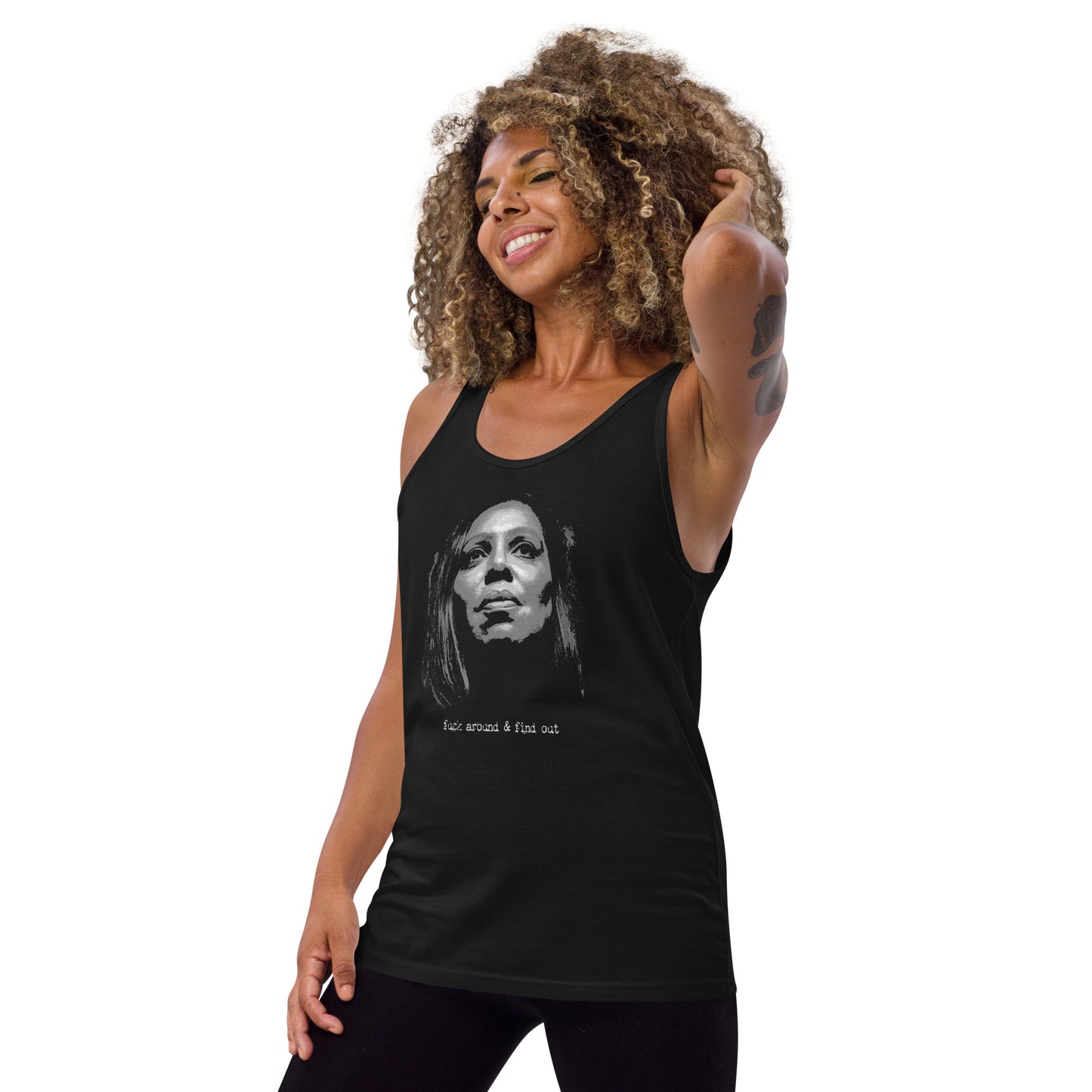 Letitia James Unisex Tank Top Funny Politics Anti Trump Political Democrats