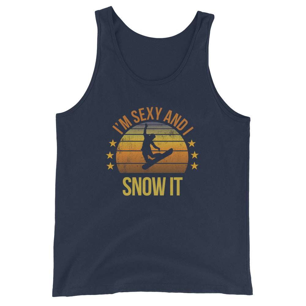Funny Snowboarder Fan Snowboarding Quote Joke Sarcastic Phrase Unisex Tank Top