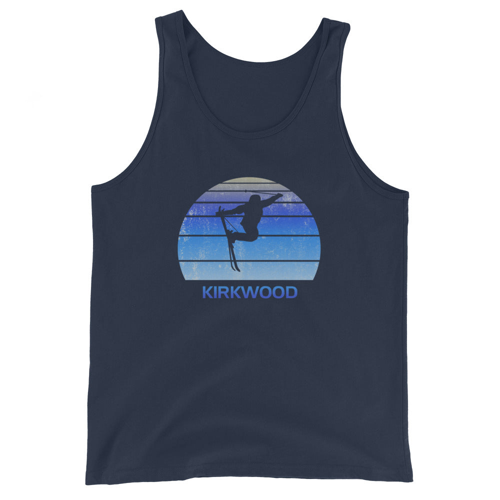 Retro Kirkwood California Ski Fan Skier Gift Skiing Vintage Cool Unisex Tank Top