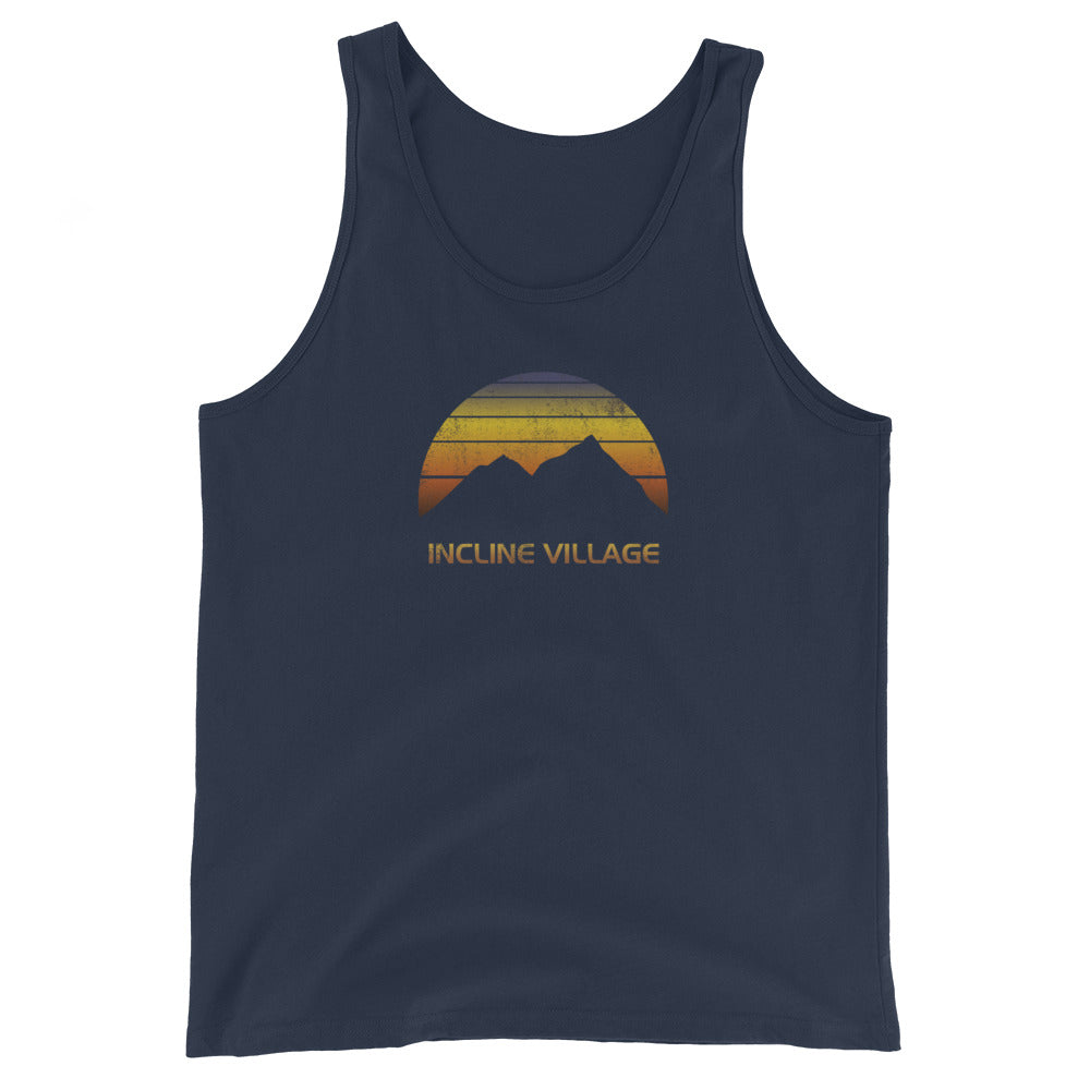 Retro Incline Village Lake Tahoe Unisex Tank Top