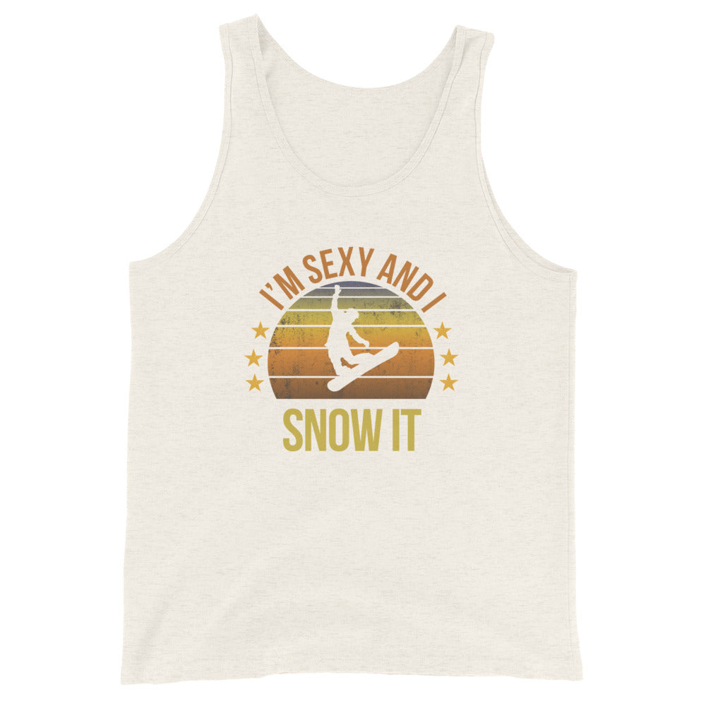 Funny Snowboarder Fan Snowboarding Quote Joke Sarcastic Phrase Unisex Tank Top