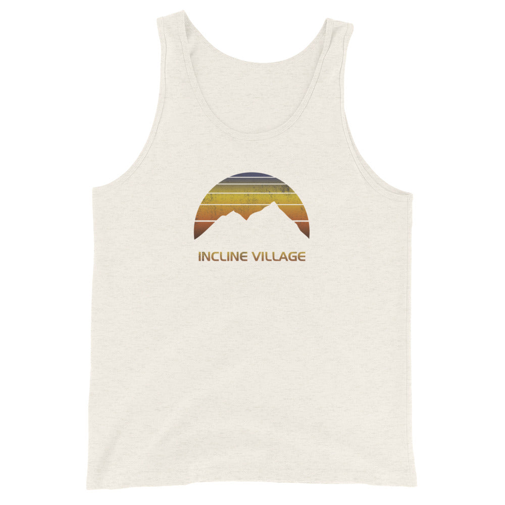 Retro Incline Village Lake Tahoe Unisex Tank Top