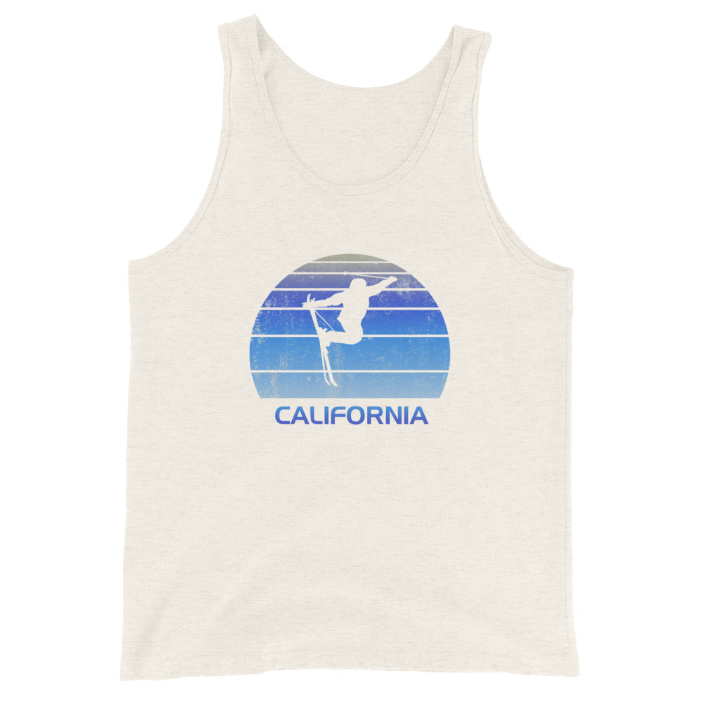 Retro California Ski Fan Skier Gift Skiing Vintage Cool Unisex Tank Top