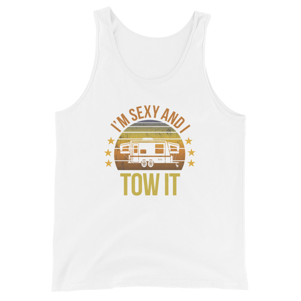Funny Camper Camping Fan Quote Joke Sarcastic Phrase Unisex Tank Top