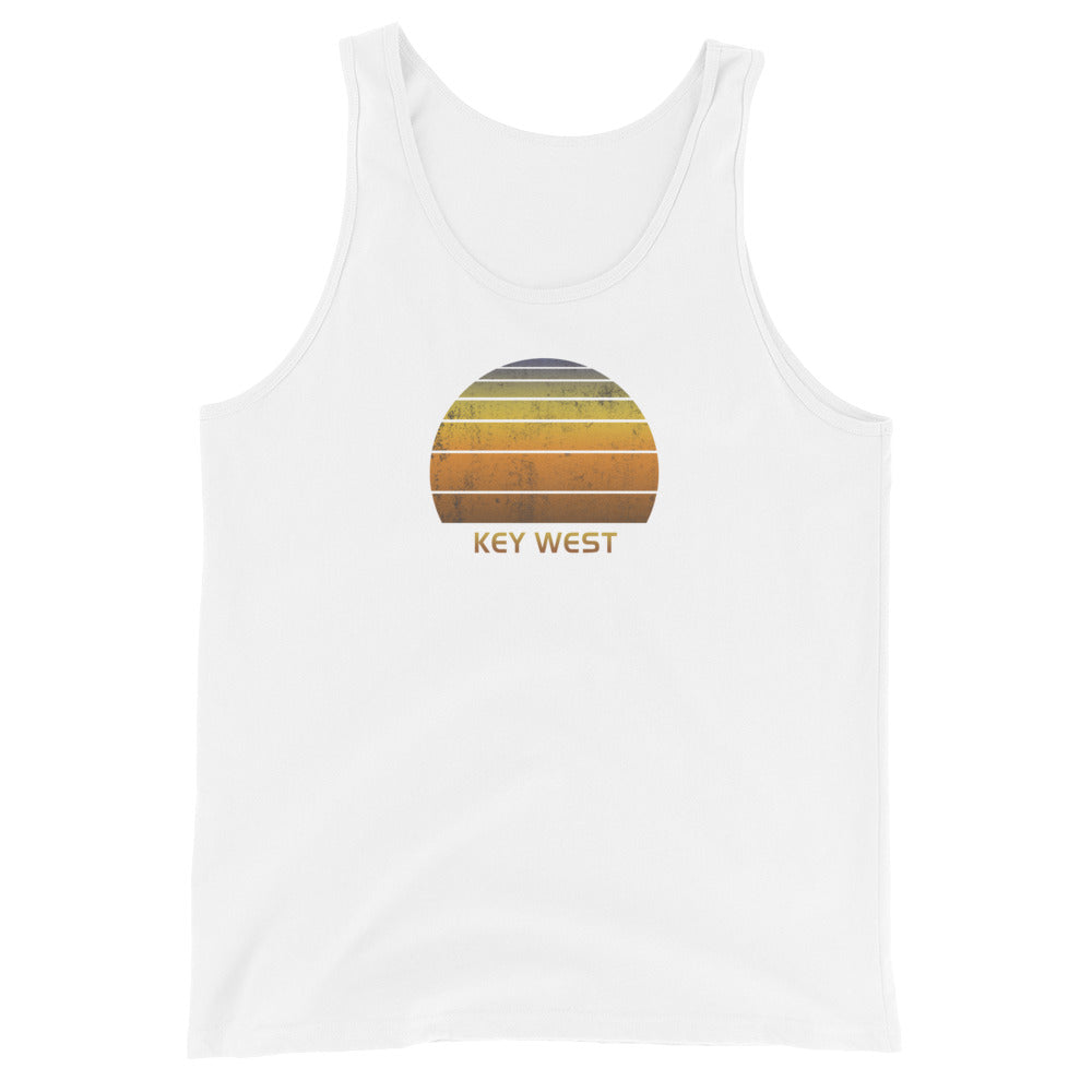 Retro Key West Florida Vintage Sunset Vacation Souvenir Unisex Tank Top