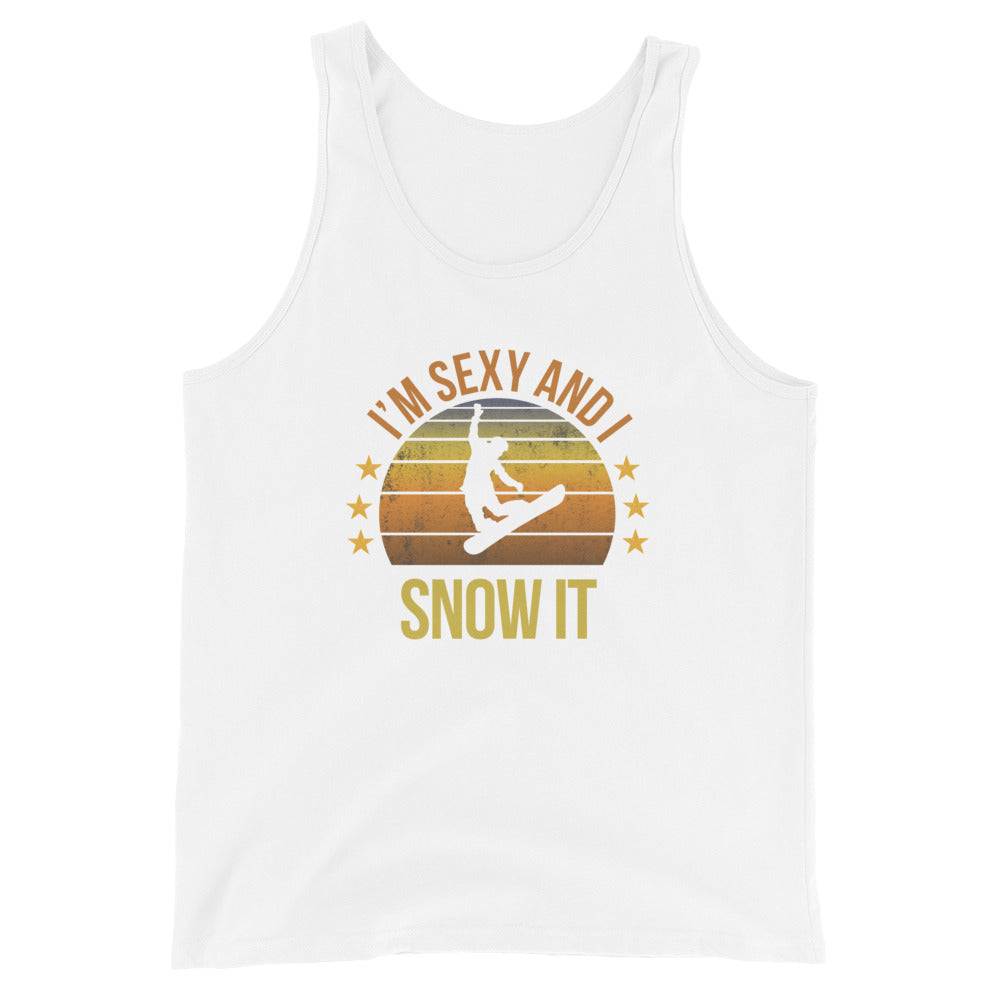 Funny Snowboarder Fan Snowboarding Quote Joke Sarcastic Phrase Unisex Tank Top
