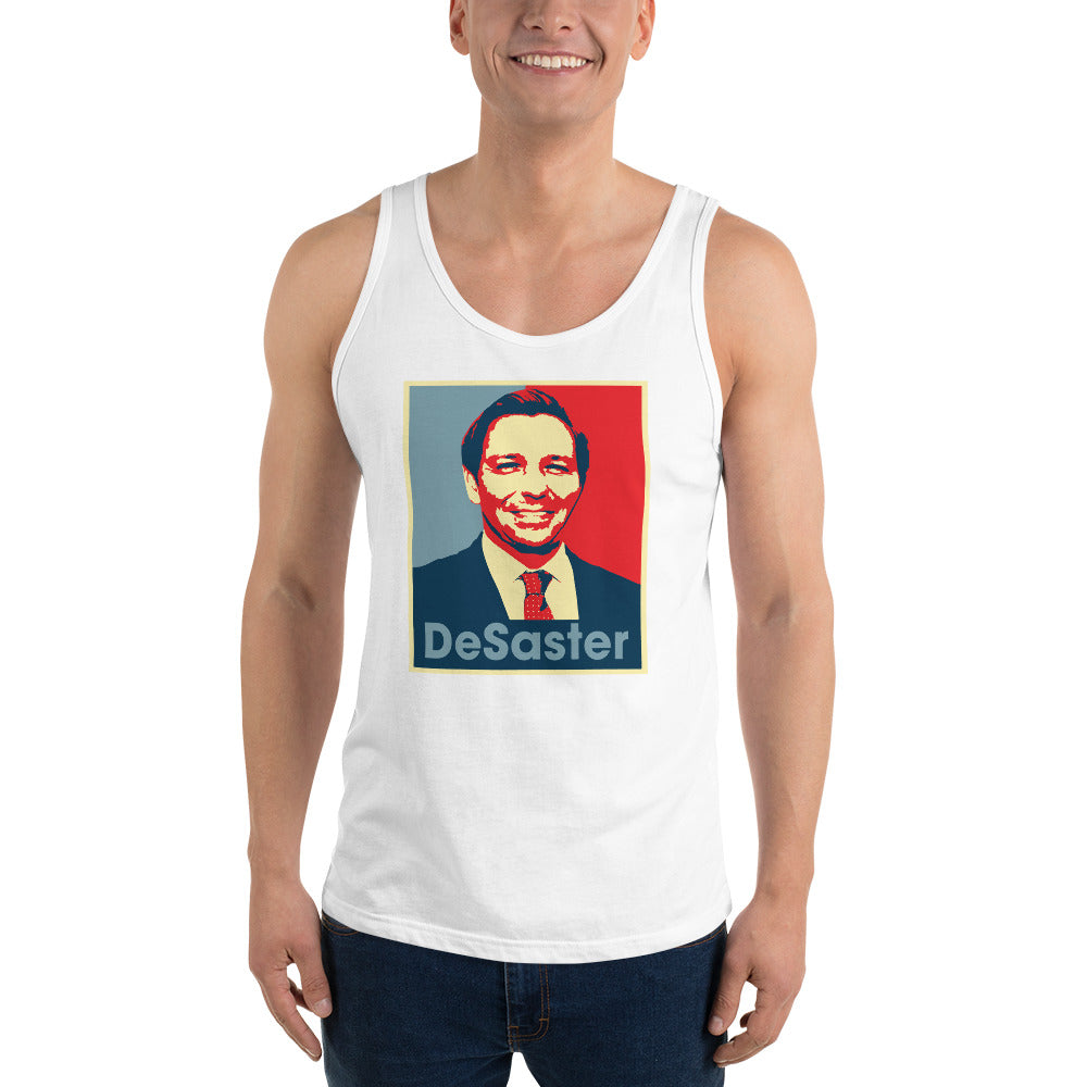 Funny Ron Desantis DeSaster Unisex Tank Top Political Democrats