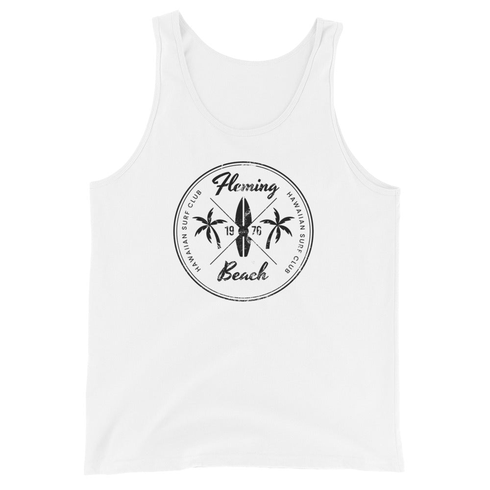 Retro Fleming Beach Maui Hawaii Surfing Fan Vacation Souvenir Unisex Tank Top
