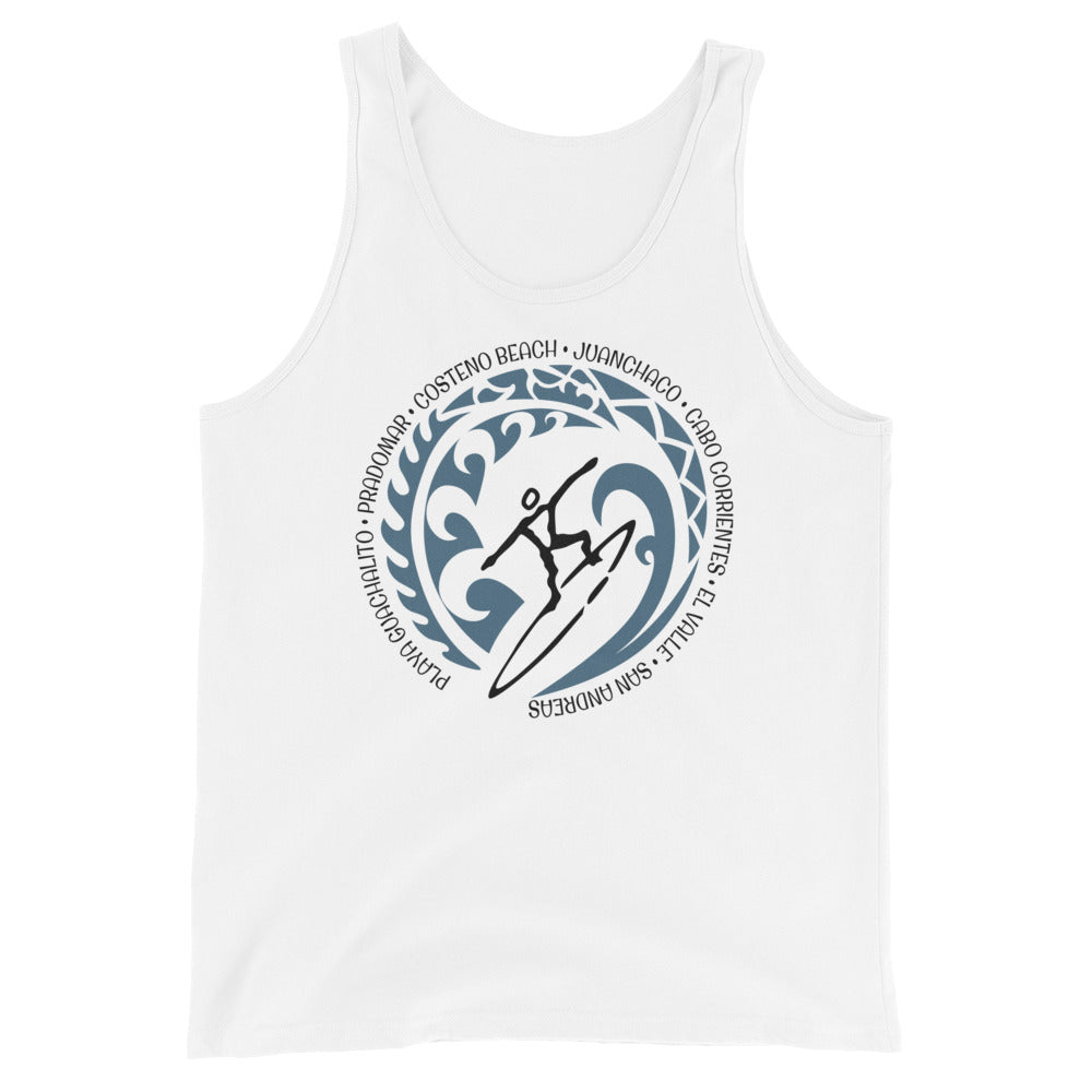 Colombia Colombian Unisex Tank Top Vintage Surfing Fan Lover