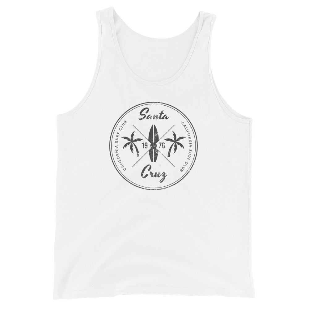 Vintage Santa Cruz Surfing Fan California Surfer Unisex Tank Top