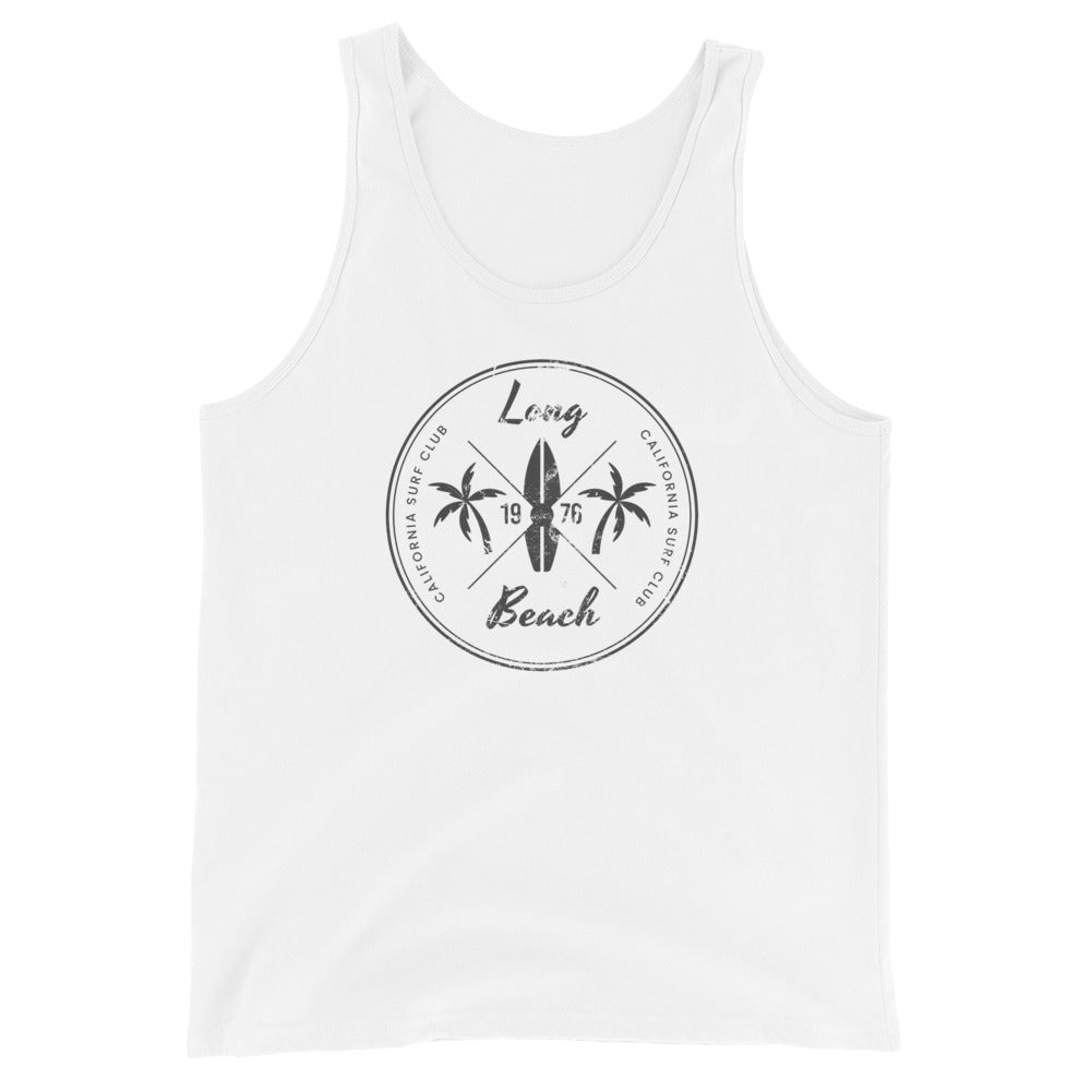 Vintage Long Beach California Surfing Fan Surfer Unisex Tank Top