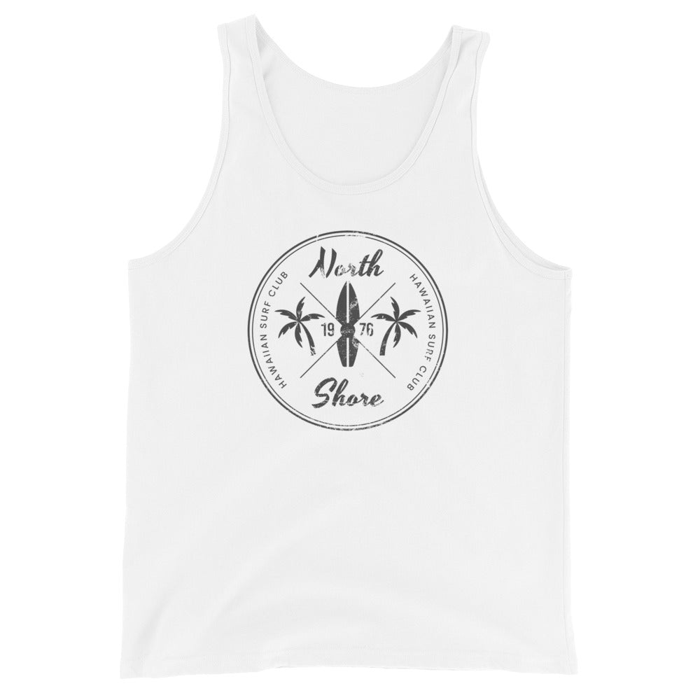 Vintage North Shore Oahu Surfing Fan Surf Lover Hawaii Hawaiian Unisex Tank Top
