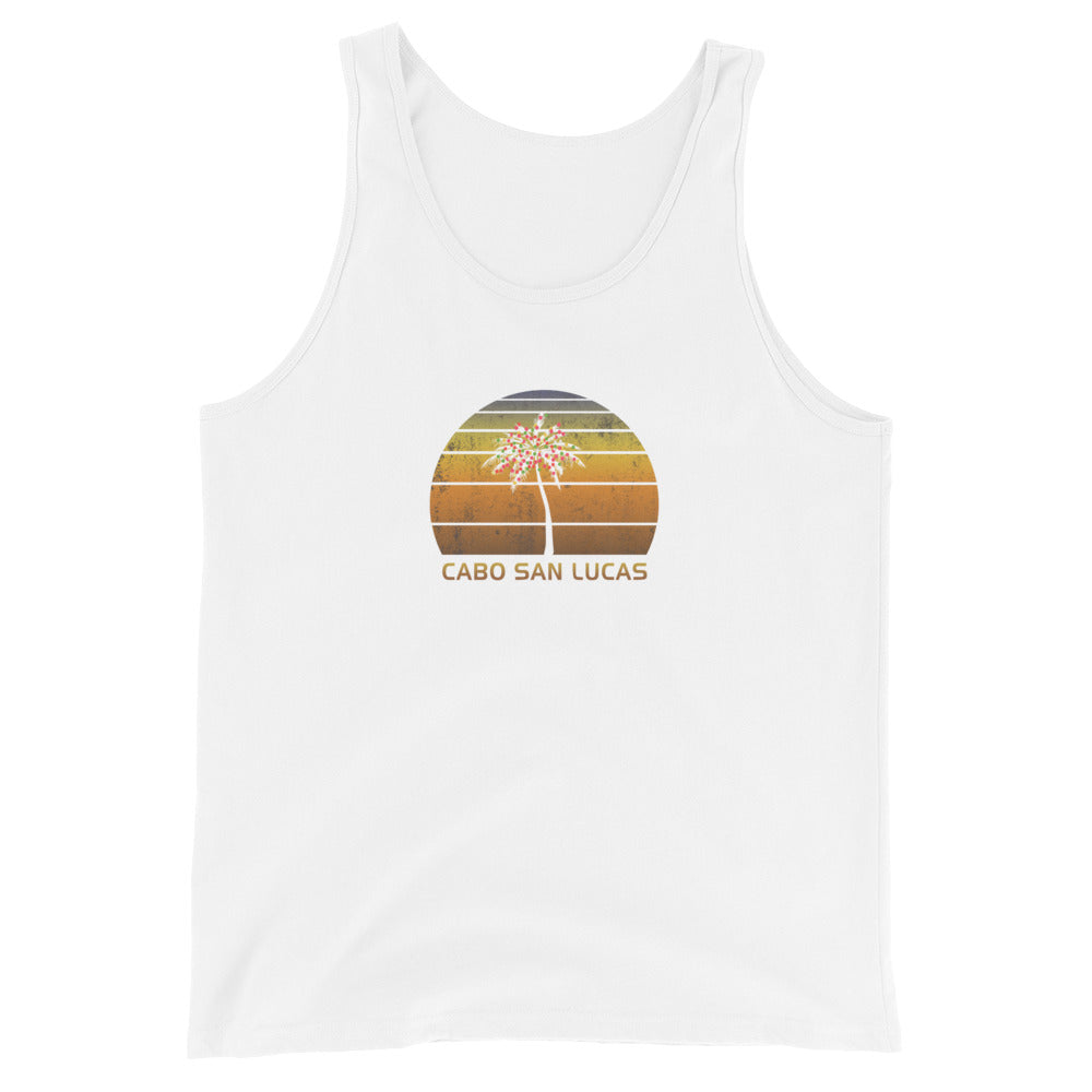 Retro Cabo San Lucas Mexico Christmas Family Vacation Souvenir Unisex Tank Top