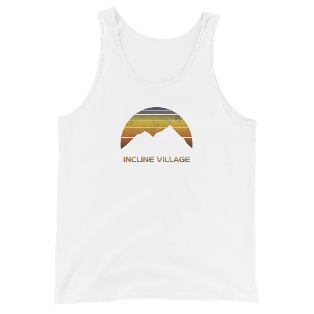 Retro Incline Village Lake Tahoe Unisex Tank Top
