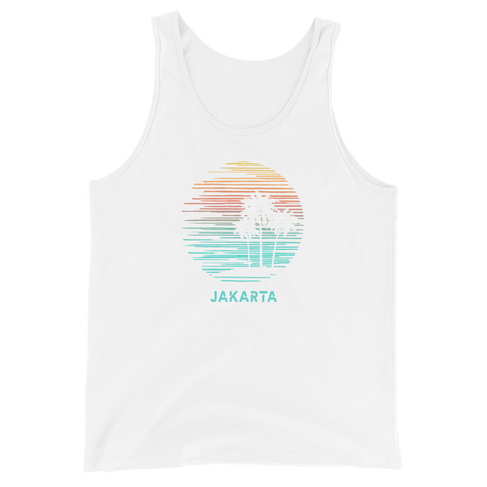 Jakarta Indonesia Cool Souvenir Vacation Artistic Unisex Tank Top