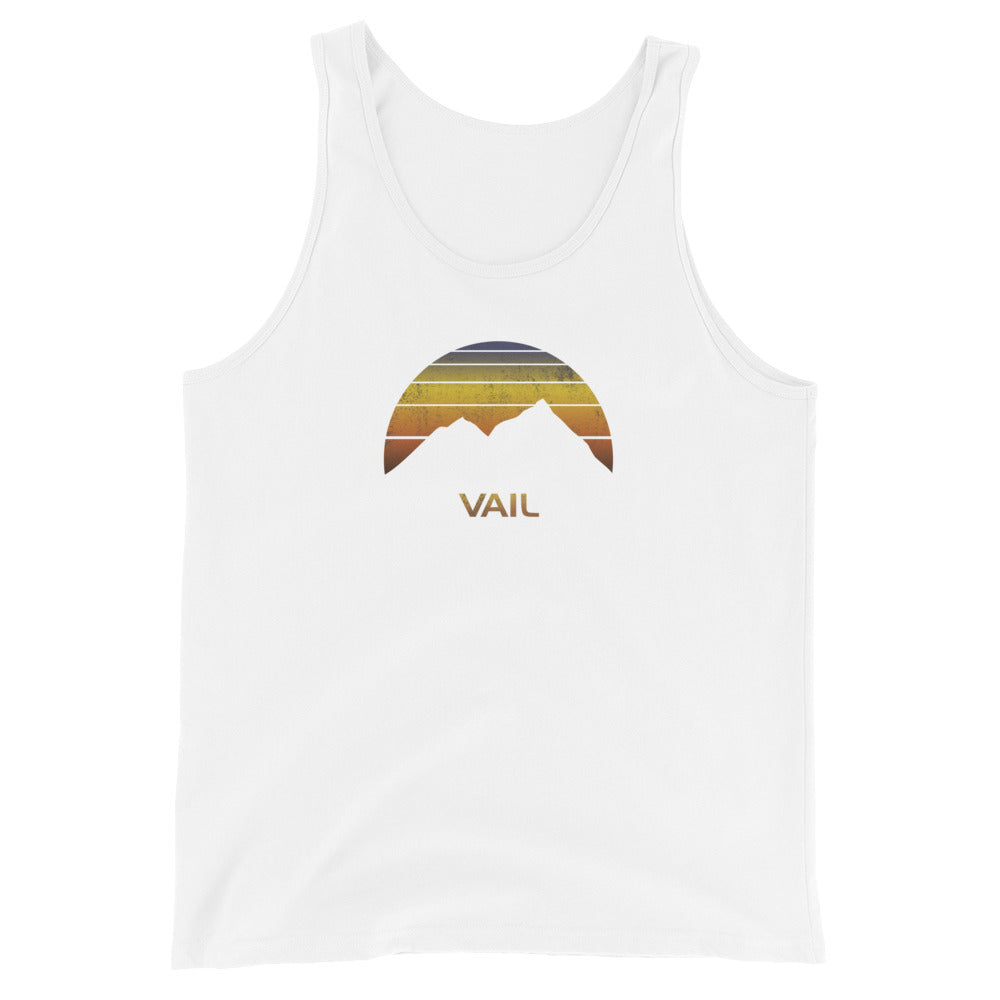Retro Vail Colorado Ski Snowboard Skier Fan Gift Retro Unisex Tank Top