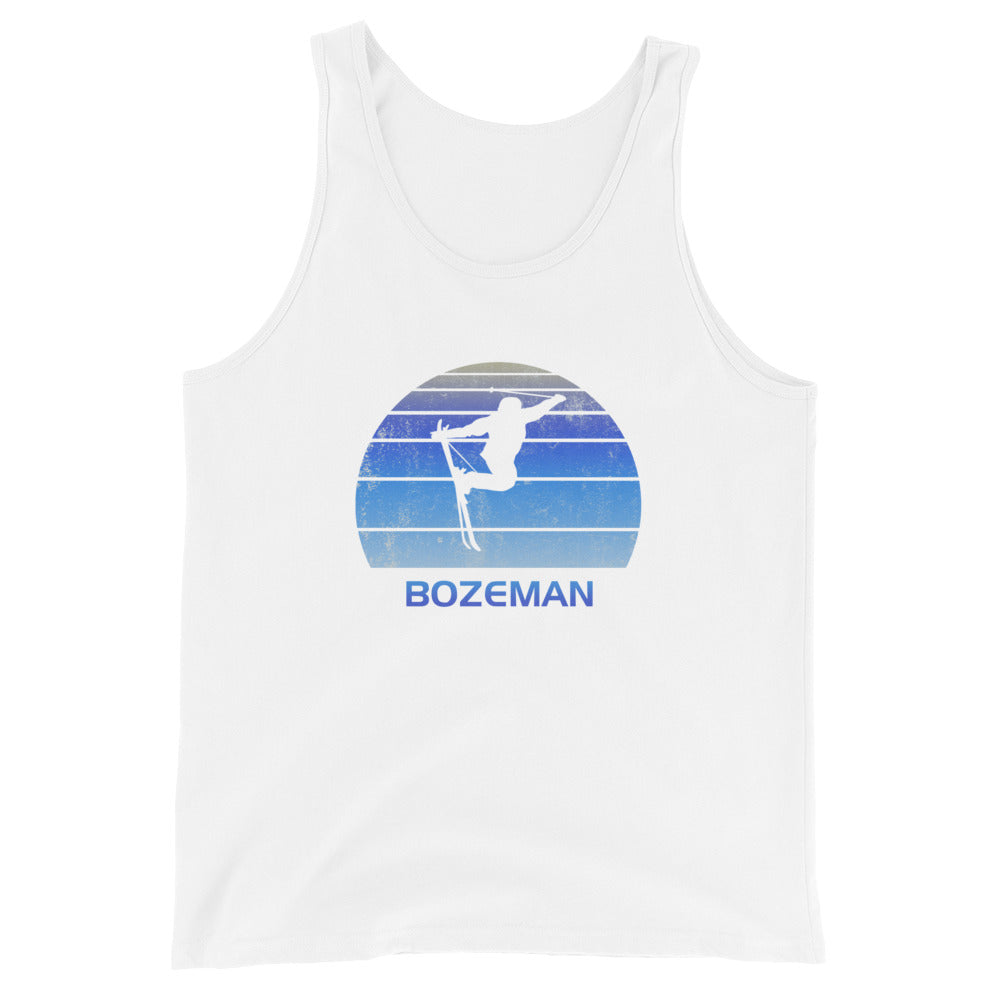 Retro Bozeman Montana Ski Fan Skier Gift Skiing Vintage Cool Unisex Tank Top