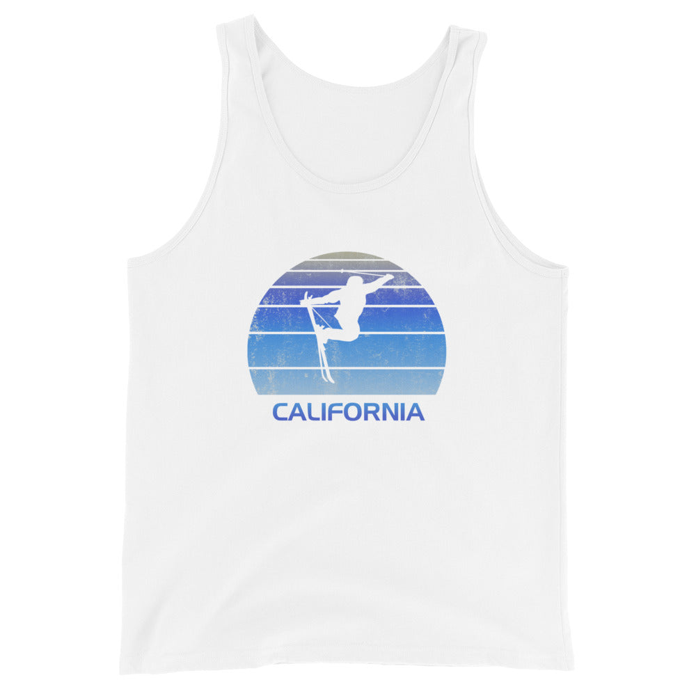 Retro California Ski Fan Skier Gift Skiing Vintage Cool Unisex Tank Top