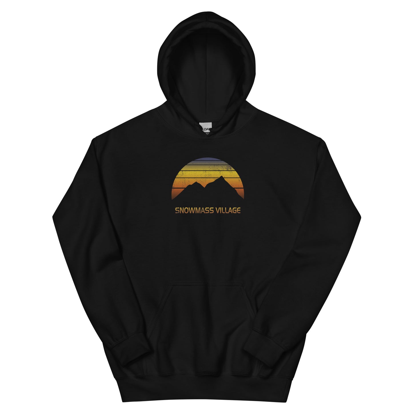 Retro Snowmass Village Skiing Hiking Fan Unisex Hoodie Top Sweatshirt