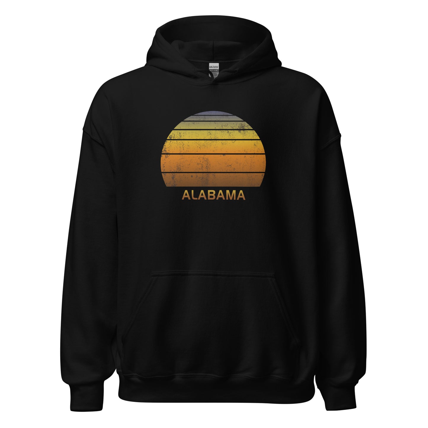 Retro Alabama Vintage Sunset Vacation Souvenir Unisex Hoodie Top Sweatshirt