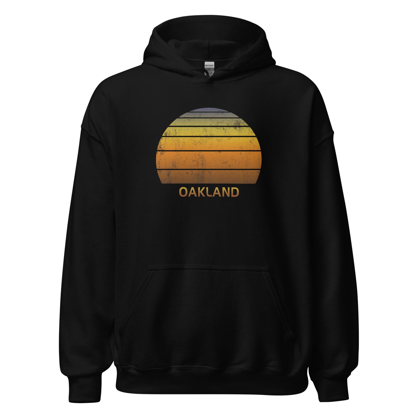 Retro Oakland California Vintage Sunset Vacation Souvenir Unisex Hoodie Top Sweatshirt