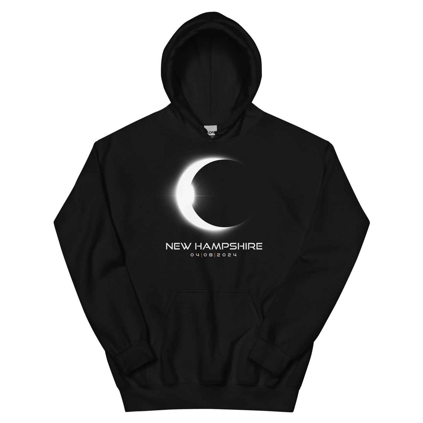 New Hampshire 2024 Eclipse Solar Souvenir April 8 Keepsake Unisex Hoodie Top Sweatshirt