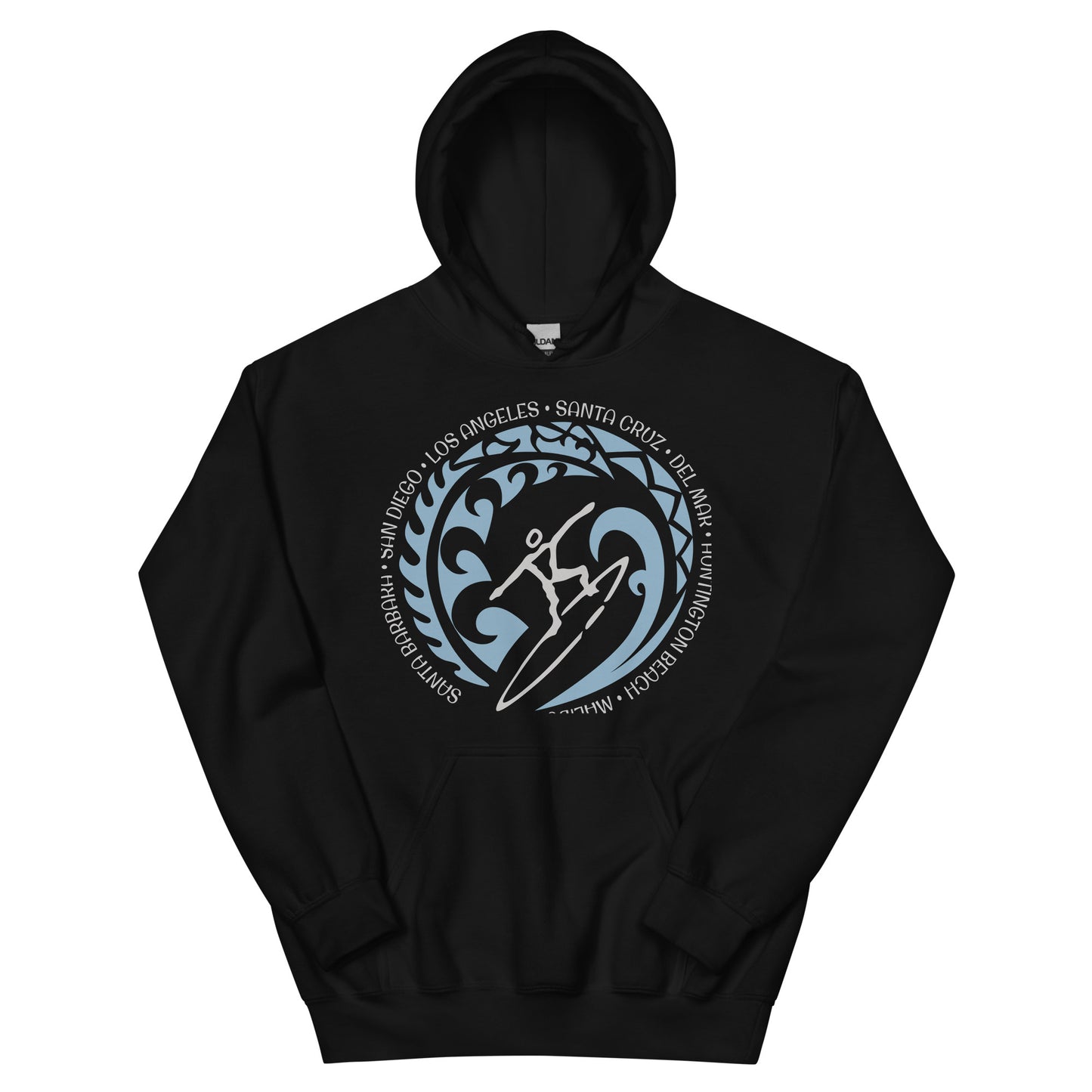 California Southern Northern Unisex Hoodie Top Sweatshirt Vintage Surfing Fan Lover