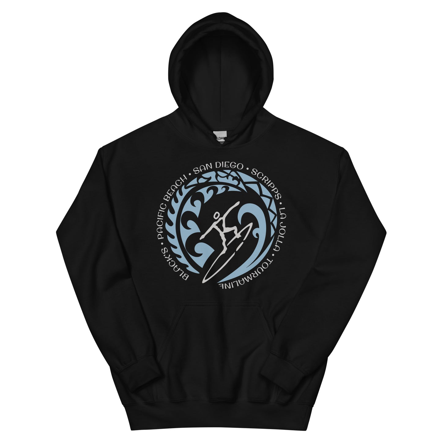 San Diego California Unisex Hoodie Top Sweatshirt Vintage Surfing Fan Lover