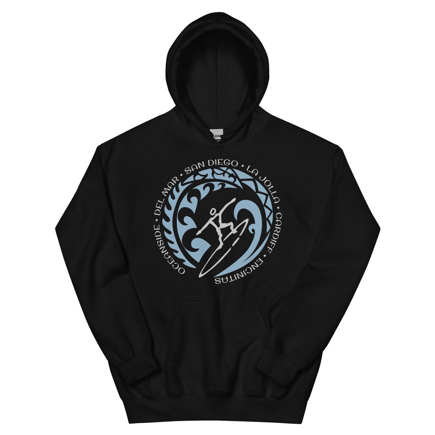 San Diego California Area Unisex Hoodie Top Sweatshirt Vintage Surfing Fan Lover