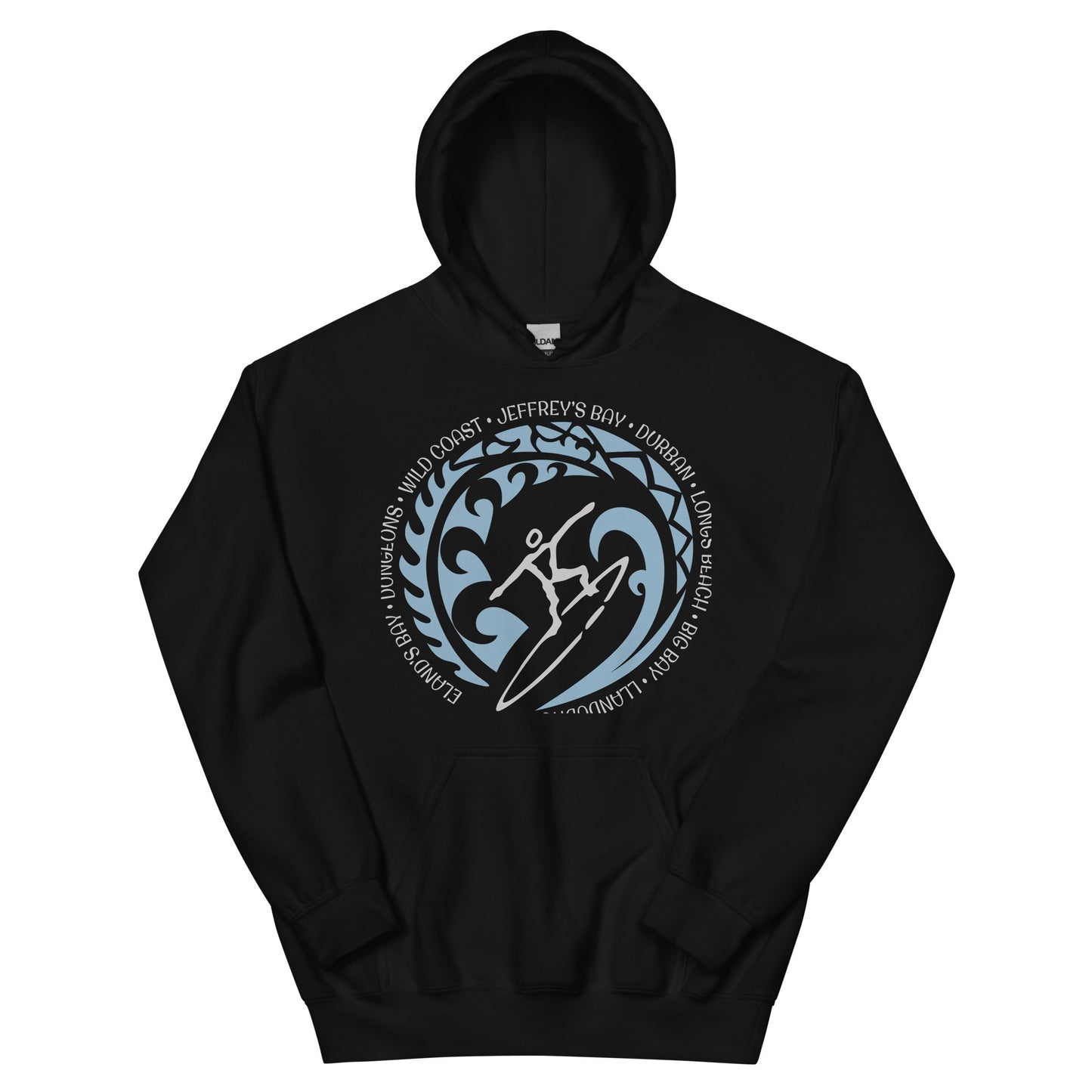 South Africa Beach Surfer Unisex Hoodie Top Sweatshirt Vintage Surfing Fan Lover