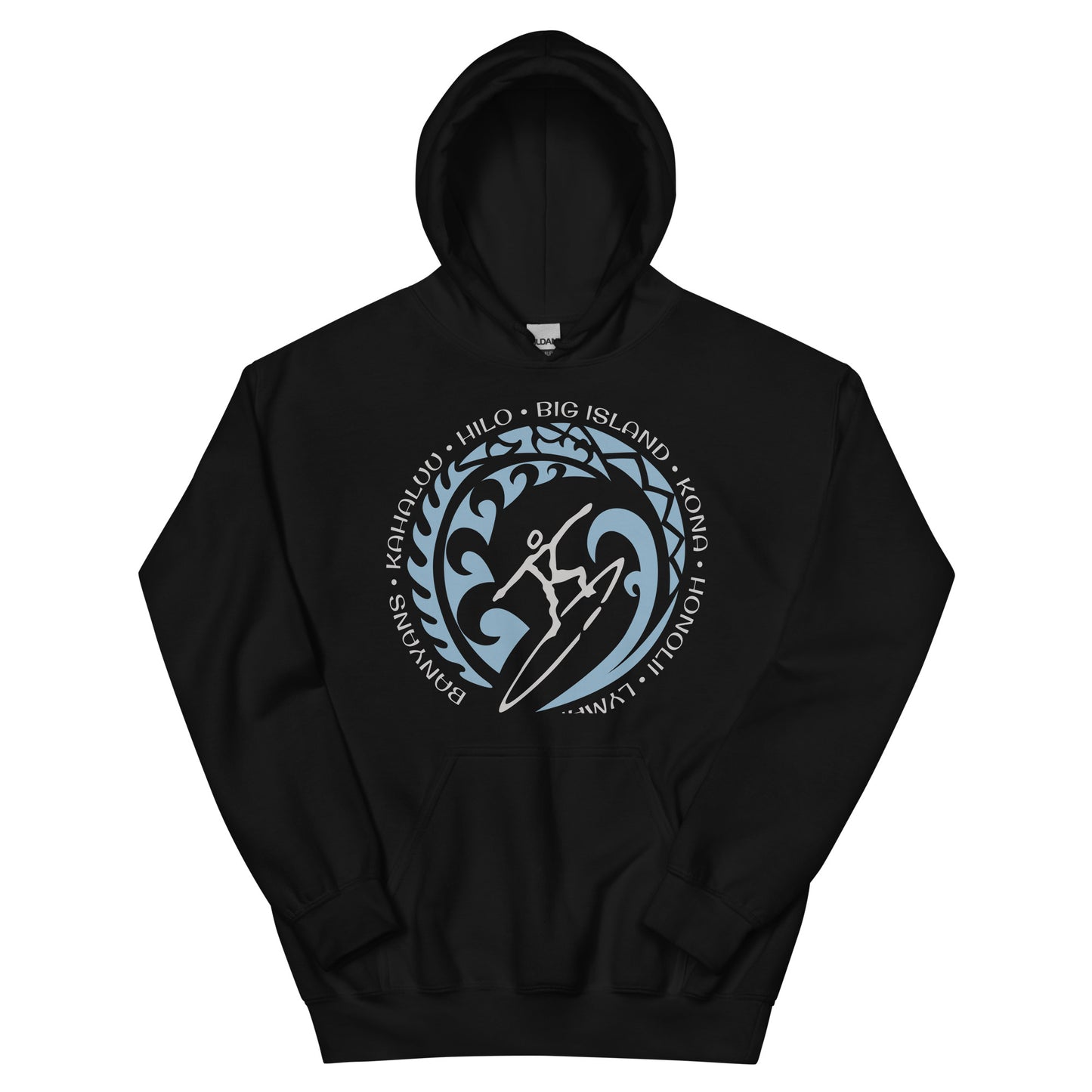 Big island Hawaii Hawaiian Unisex Hoodie Top Sweatshirt Vintage Surfing Fan Lover