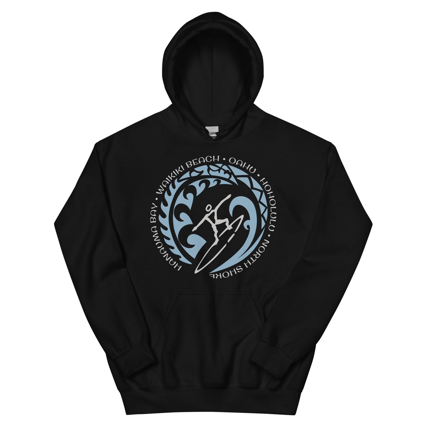 Oahu Hawaii Hawaiian Unisex Hoodie Top Sweatshirt Vintage Surfing Fan Lover