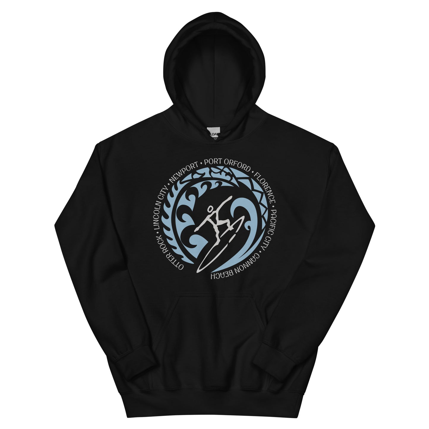 Oregon Surfer Coast Unisex Hoodie Top Sweatshirt Vintage Surfing Fan Lover