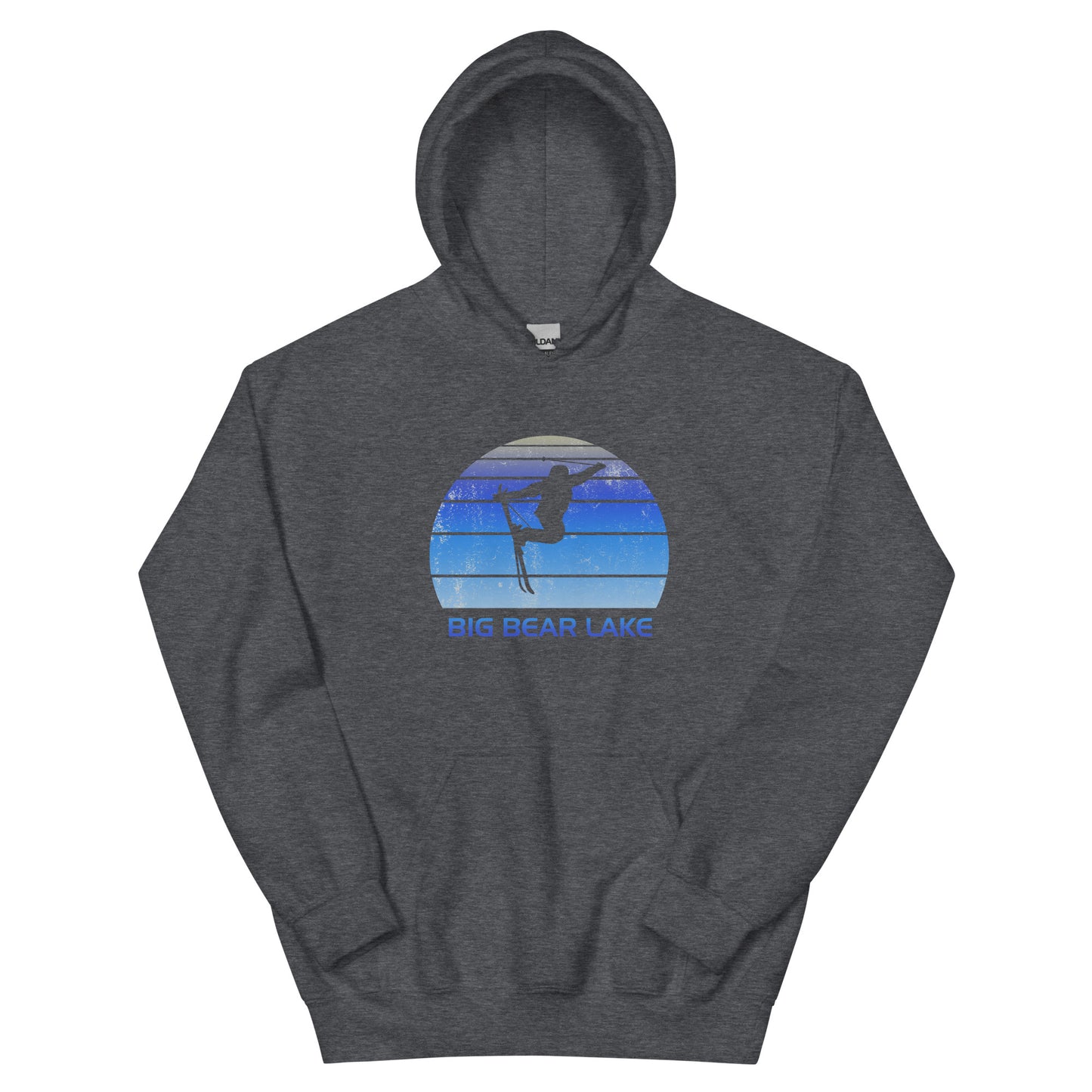 Retro Big Bear Lake California Ski Fan Vintage Cool Unisex Hoodie Top Sweatshirt