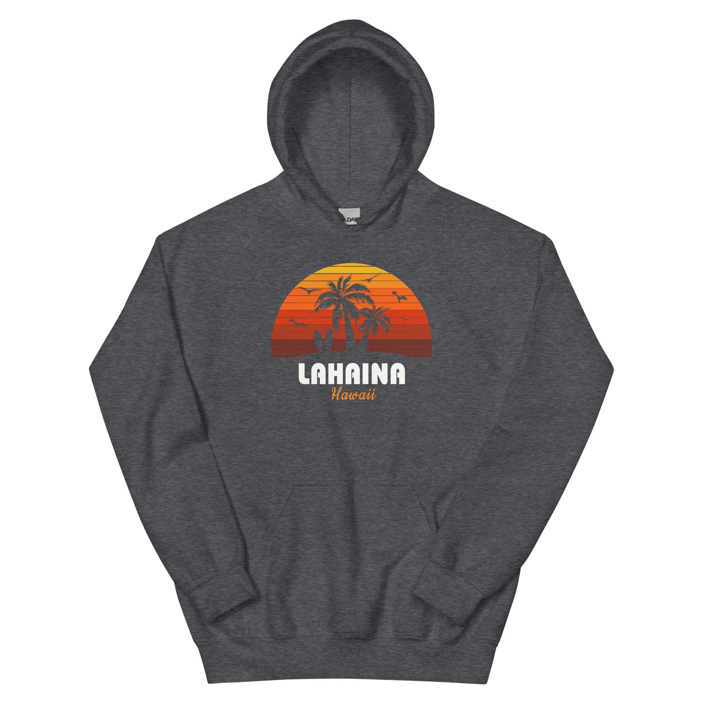Retro Lahaina Maui Hawaii Sunset Cool Vintage Vacation Souvenir Unisex Hoodie Top Sweatshirt