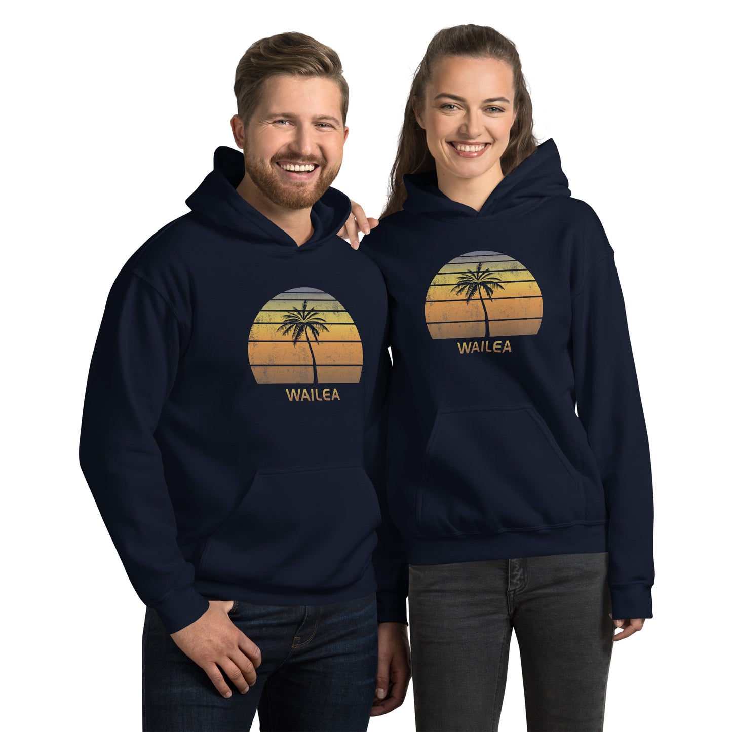 Retro Wailea Maui Hawaii Vintage Sunset Beach Vacation Souvenir Unisex Hoodie Top Sweatshirt