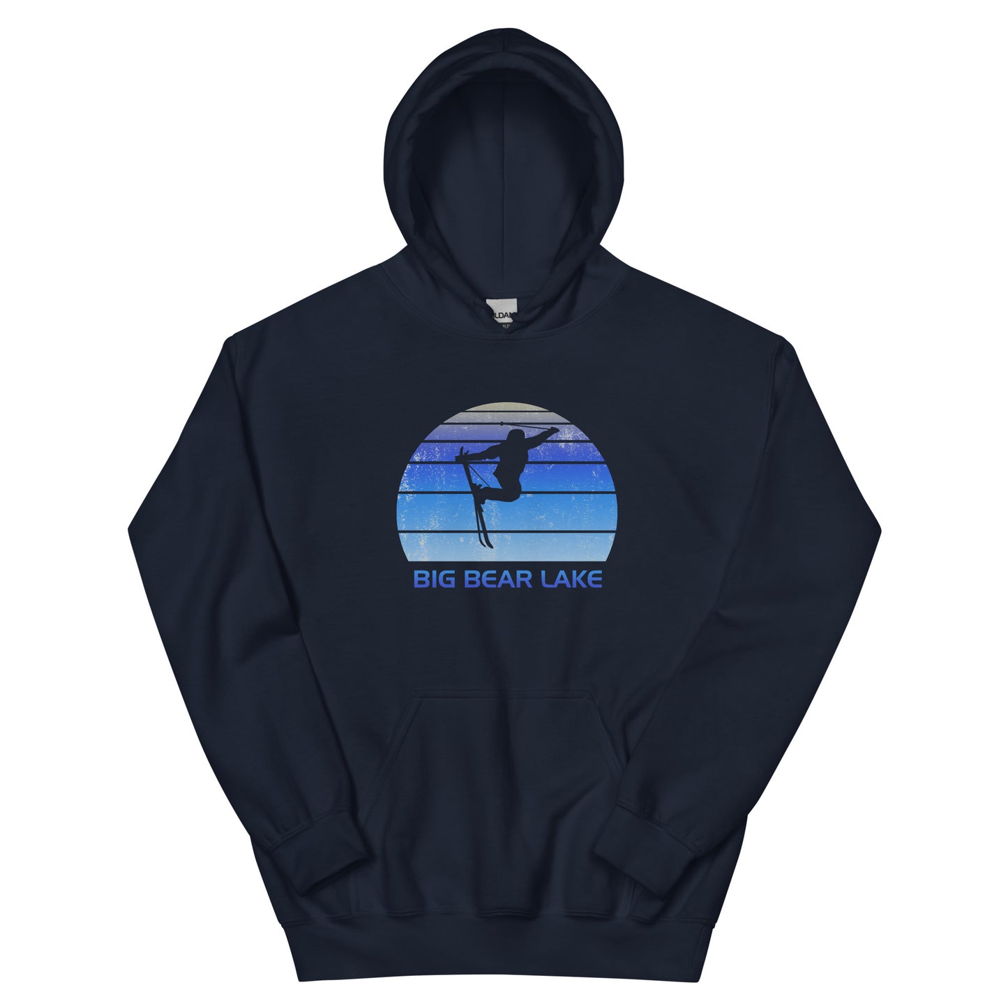 Retro Big Bear Lake California Ski Fan Vintage Cool Unisex Hoodie Top Sweatshirt
