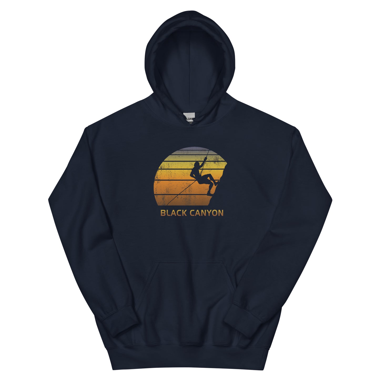 Retro Black Canyon Gunnison National Park Colorado Rock Climbing Fan Unisex Hoodie Top Sweatshirt