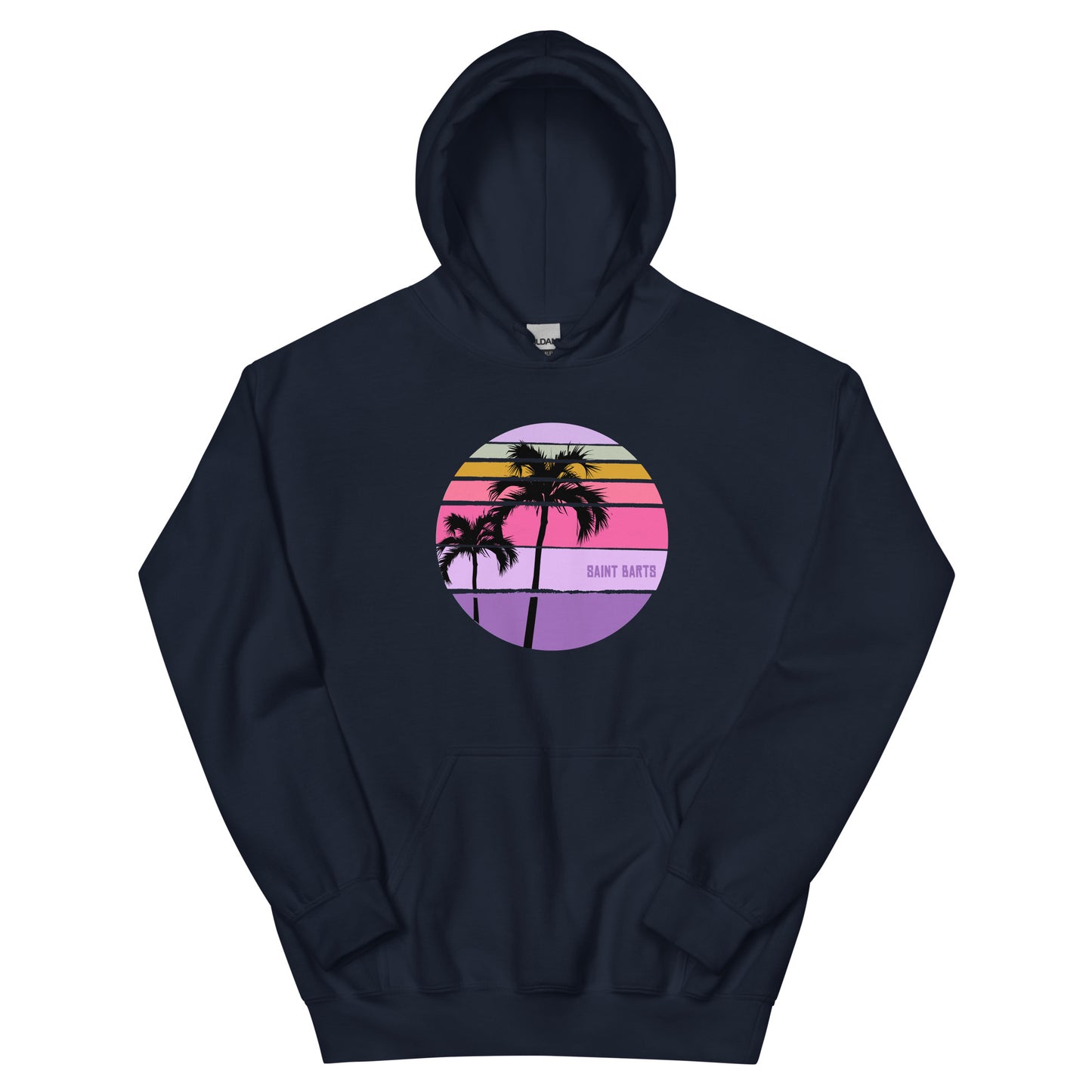 Cool Saint Barts Palm Tree Artistic Vacation Souvenir Unisex Hoodie Top Sweatshirt